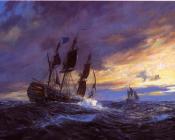 Vanguard in heavy weather off Toulon, 19th May 1798 - 杰夫·亨特